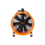 VEVOR Air Mover Blower Fan 12 Inch, 3198CFM 585W Industrial Portable Ventilator 33ft Flexible Duct, Orange - Image 3