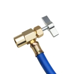 BACOENG R134a AUTO AC U-Charge Hose with Gauge and Can Tap HVAC - Image 3