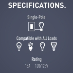 Legrand radiant RCD11WCC6 15 Amp Combination 2-in-1 Decorator Rocker Light Switch, Two Single Pole Switches, White (1 Count) - Image 4