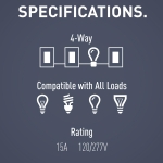 Legrand radiant TM874DBCC6 15 Amp Rocker Wall Switch, 4-Way Decorator Light Switches, Dark Bronze (1 Count) - Image 5