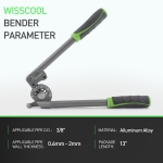 WISSCOOL 3/8” Tube Bender Tubing Pipe Bender with Roller 0-180°HVAC Copper Tool for Copper Aluminum Iron Stainless Pipes Air Condition Refrigeration Repair - Image 2