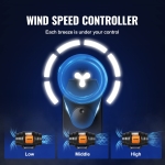 VEVOR Inline Duct Fan, 6-Inch 400 CFM with Variable Speed Controller, Quiet AC-motor Ventilation Exhaust Fan for Cooling Booster, Grow Tents, Hydroponics - Image 6