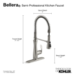 KOHLER K-29106-2BZ Bellera Kitchen Faucet with Pull Down Sprayer, Kitchen Sink Faucetin Oil-Rubbed Bronze - Image 7