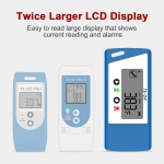 TE-04 Temperature Data Logger with 1.5M External Probe, Auto PDF& CSV Report, 35,000 Points, Large Display Pause Recording Function, Temperature Recorder for Cold Chain Shipping Vaccine Storage - Image 6