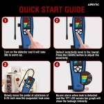 Refrigerant & Combustible Gas Leak Detector HVAC, ALD-200 Freon Leak Detector Halogen Leak Detector Rechargeable 3000mAh Battery 16-Inch Sensor Probes with Loud Alarm for R134A R410A R22 A2L R454B - Image 3