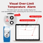 Temperature Data Logger, TE-02PRO Multi-Use USB Temperature Recorder with 32000 Readings, Auto PDF & CSV Reports, LED Alert Indicator, 1-Year Battery Life - Image 5