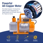 BACOENG 4 CFM AC Vacuum Pump and Gauge Set, HVAC Vacuum Pump Kit with Leak Detector for R134a R410a R12 Refrigerants, with R134a Quick Couplers and Can Tap - Image 6