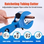 WISSCOOL Ratcheting Tubing Cutter, Tubing Cutter 5/16" to 1-1/8", 2 in 1 Close Quarters Tube Compact Cutter, Ratcheting PVC Cutter 1/4" to 9/8" - Image 7