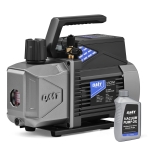 Orion Motor Tech A2L Vacuum Pump, 3.5 cfm 1/4 hp Single Stage Sparkless Ignition Proof Vacuum Pump for R1234yf R32 R134a R22 R410A with 15 Micron Ultimate Vacuum, Auto HVAC Vacuum Pump