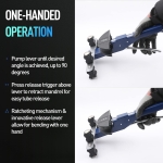 Wisscool Pipe Tube Bender Kit, 1/4"-7/8" Compact Tubing Bender Tool Set, 90° Pipe Bending HVAC Tools Equipment with 7 Dies and Pipe Cutter for Copper Steel Aluminum Brass Tube - Image 4