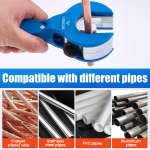 WISSCOOL Ratcheting Tubing Cutter, Tubing Cutter 5/16" to 1-1/8", 2 in 1 Close Quarters Tube Compact Cutter, Ratcheting PVC Cutter 1/4" to 9/8" - Image 5