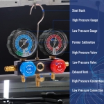 BACOENG R1234yf AC Vacuum Pump and Gauge Set, 4 CFM HVAC Vacuum Pump with Leak Detector for R1234yf Refrigerant, with Can Tap and Quick Couplers - Image 3