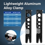 Wisscool Flaring Tool Kit 1/4”-3/4” and 6-19mm, Single 45° 6 Dies Eccentric Tubing Flare Tool with Clutch Deburring Tool Cutter for Copper Pipe Tube(5 in 1 Set) - Image 6