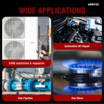 Refrigerant & Combustible Gas Leak Detector HVAC, ALD-200 Freon Leak Detector Halogen Leak Detector Rechargeable 3000mAh Battery 16-Inch Sensor Probes with Loud Alarm for R134A R410A R22 A2L R454B - Image 2