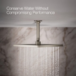 Kohler 26149-BN Honesty® 10" single-function rainhead, 2.5 gpm, Vibrant Brushed Nickel - Image 11