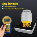 BACOENG Digital Electronic Refrigerant Charging Weight Scale 220lbs for HVAC AUTO AC Freon Recovery with Auto Shut-Off, Back Light, 9V Battery and Portable Case - Image 2