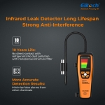 Elitech Infrared Refrigerant Leak Detector ILD-200 max High-Precision HVAC/R Leak Detection, 10-Year Sensor Lifetime, 1g/a Ultra-Low Detection, 4 Sensitivity Levels, TFT Display & Sound Alarm - Image 6