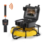 VEVOR Sewer Inspection Camera, 300 ft/91.5 m, 9" Pipeline Camera w/DVR & 512Hz Locator, IP68 Waterproof, 12 LEDs, 16 GB SD Card for Sewer, Drain & Duct Pipe Plumbing - Image 2