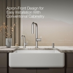 Kohler 5827-0 Whitehaven® 32-3/4" undermount single-bowl farmhouse kitchen sink, White - Image 6