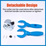 WISSCOOL Ratcheting Tubing Cutter, Tubing Cutter 5/16" to 1-1/8", 2 in 1 Close Quarters Tube Compact Cutter, Ratcheting PVC Cutter 1/4" to 9/8" - Image 3
