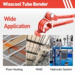WISSCOOL Tube Bender 3-in-1 Tubing Pipe Bender for Soft Copper, Aluminum, Metal, Pipe Bender 180° (1/4" 5/16" 3/8" Red) - Image 3