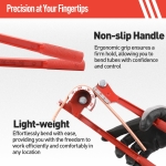 WISSCOOL Tube Bender 3-in-1 Tubing Pipe Bender for Soft Copper, Aluminum, Metal, Pipe Bender 180° (1/4" 5/16" 3/8" Red) - Image 5