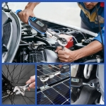 Wisscool Digital Torque Wrench, 5-99.6 ft.lb/6.8-135 N.m, HVAC Torque Wrench with 42mm Jaw, 1/2 Drive Ratchet 3/8 Adapter ±2% Accuracy, Vibration Buzzer and LED Indicator for Split AC Moto Car - Image 2