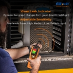 Elitech Infrared Refrigerant Leak Detector ILD-200 max High-Precision HVAC/R Leak Detection, 10-Year Sensor Lifetime, 1g/a Ultra-Low Detection, 4 Sensitivity Levels, TFT Display & Sound Alarm - Image 5