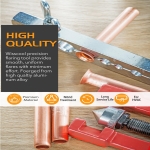 Wisscool Flaring Tool 45°Single Flare Tubing Pipe Copper 6 Dies of 3/16-5/8 Inch Kit HVAC Refrigeration Plumbing Work - Image 4