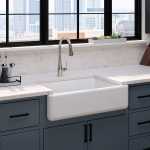 Kohler 5827-0 Whitehaven® 32-3/4" undermount single-bowl farmhouse kitchen sink, White - Image 13